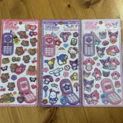新作　サンリオキャラクターズ平成はっぴーフォン　3種セット　日焼けキティ