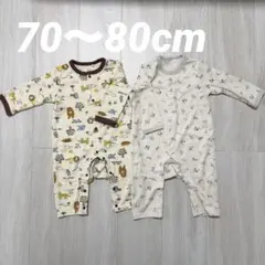 【美品】長袖カバーオール 2枚セット