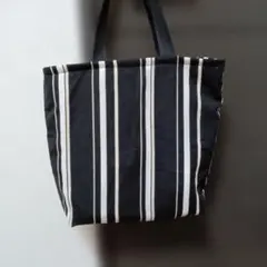 ハンドメイドトートバッグ ストライプ柄