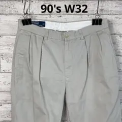 90's ラルフローレン チノパン　W32 ゴールデンサイズ　ゆったり