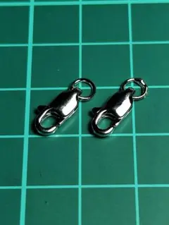 シルバー925 ロブスター式留め具 12mmサイズ2個セット「925B2」