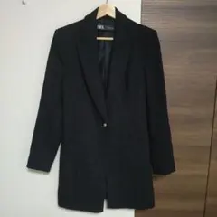 ZARA 金ボタン チェスターコート ブラック コート ジャケット 綺麗め