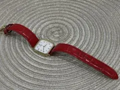 SEIKO クォーツ 腕時計 赤　シャリオ6531-5130 不動品