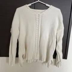 earth music&ecology アイボリー 長袖ニット F