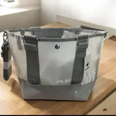 ルコックスポルティフトートバッグ グレー 透明 ショルダー付属 大容量 軽量