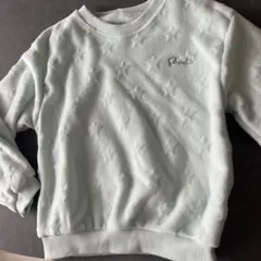 星模様　裏起毛　トレーナー　140