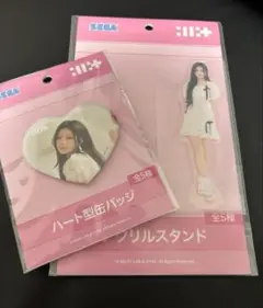 ILLIT プライズ　アクリルスタンド　缶バッジ ウォンヒ