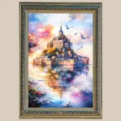 ✨モン・サン・ミシェル✨No.2　【開運•風水•絵画風・ヒーリングアート】