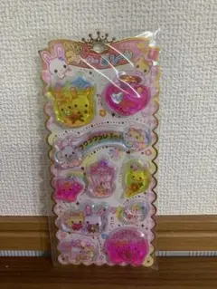 フワフワらびちゃん　キラキラウォーターインシールのサムネイル