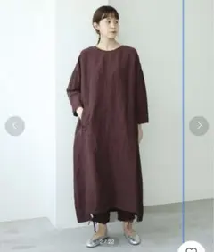 note et silence ノートエシロンス　リネン　麻　ワンピース