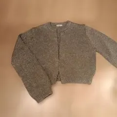 JEANASiS ラメ　シルバー ニットカーディガン