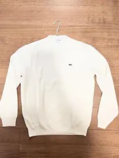 LACOSTE ラコステ クルーネック ニット ホワイト FR5