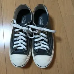 Converse Jack Purcell ブラック レザー スニーカー