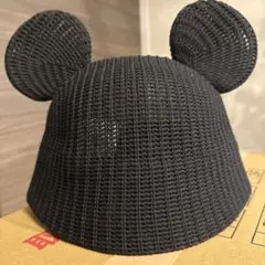 東京ディズニーリゾート　バケハ　ミッキー耳付きハット　ブラック　ランド　シーのサムネイル