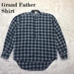 Grand Father Shirt グランパシャツ アイルランド製 チェック柄