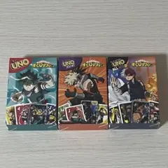 僕のヒーローアカデミア UNO 緑谷出久 爆豪勝己 轟焦凍 ヒロアカコンプセット
