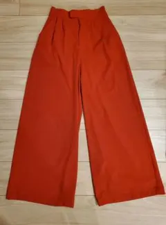 searoomlynn ワイドパンツ　撥水加工 Sサイズ　レッド