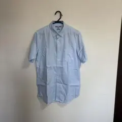 UNIQLO 水色 半袖シャツ Lサイズ SLIM FIT