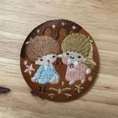 サンリオキャラクターズ 刺繍缶バッジビスケット3 キキララ リトルツインスターズ