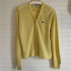 ラコステ　IZOD Lacoste イエロー カーディガン 38