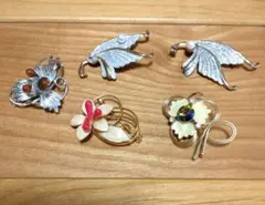 ヴィンテージブローチ　5個おまとめセット