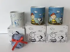 スヌーピー SNOOPY マグカップハンドタオル付き