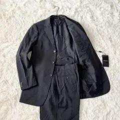 m101【極美品•L】ジョルジオアルマーニ80~90'sダブルスーツ ブラック m101【極美品•L】ジョルジオアルマーニ80~90'sダブルスーツ ブラック