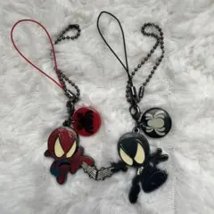 スパイダーマン ヴェノム ペア ストラップ 2点セット
