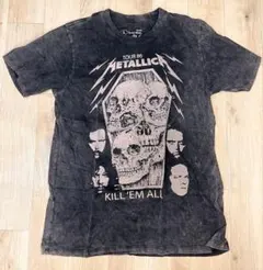 m84L 人気バンドTシャツ メタリカ ロックT 半袖 シングルステッチ
