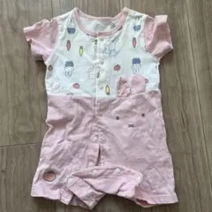 ミッフィー キャラクター柄ロンパース 70-80cm