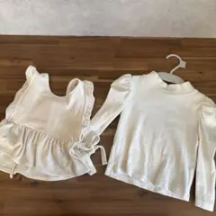 GAP mamaraku パフスリーブニット＆ベスト Set 80size