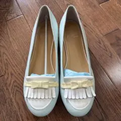 お値下げ！美品　キタムラ　水色 フラットシューズ 23.5cmのサムネイル