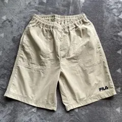 希少 FILA フィラ ショートパンツ ベージュ 古着 M