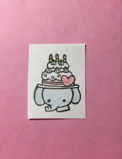 消しゴムはんこ　ゾウ