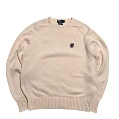 90s Polo by ralph lauren ポロベア コットンニット L