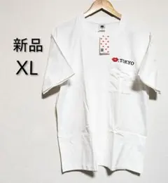 【新品】 KISS,TOKYO クルーネック 半袖Tシャツ ホワイト XLサイズ