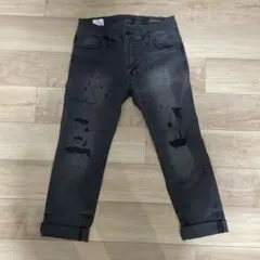 ナンバーナイン グランジデニム パンツ 2 ブラック スタンダード
