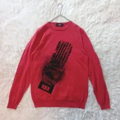 ジィヒステリックトリプルエックス　ニット　Sサイズ　レッド　古着
