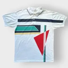 80s USA製 Jantzen ジャンセン ポロシャツ シングルステッチ Lのサムネイル