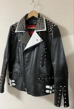 【カスタム 鋲ジャン】Liugoo Leathers ライダース LL 黒