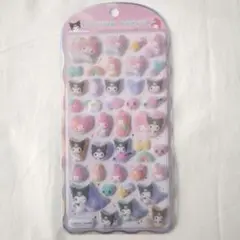 マイメロ クロミ コットンパフィーシール 新品未開封