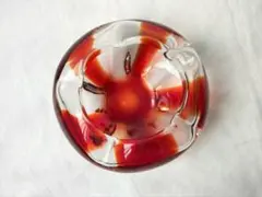 レトロポップ　ガラス灰皿　ミッドセンチュリー　アンティーク　昭和レトロ