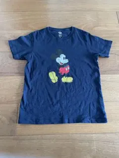 【ユニクロ × ディズニー ミッキーマウス Tシャツ 150／ネイビー】