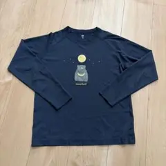 モンベル　熊　長袖カットソー　ネイビー