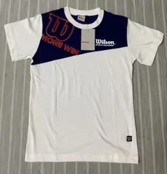 【新品未使用】Wilson Tシャツ 160サイズ ホワイト/ネイビーのサムネイル