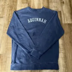AQUINNAH クルーネックスウェット ネイビー