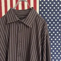 SYNRGY ストライプ 長袖シャツ 【2XL】