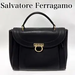 激レア　Salvatore Ferragamo ガンチーニ　ハンドバッグ　レザー