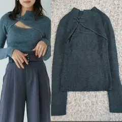 【極美品】MURUA ムルーア チャイナタイトニット