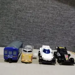 ミニカー2台＆電車2台セット